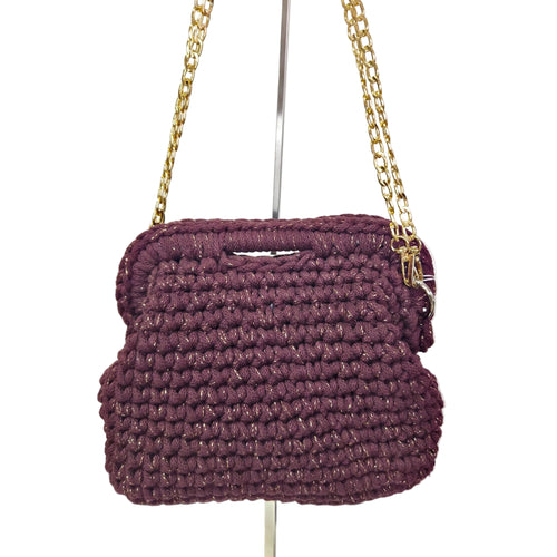 ARIA – Aranyszállal Szőtt Kézitáska és Clutch (Arany Lánccal)